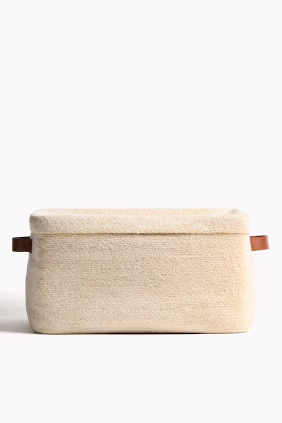 Большая корзина для хранения из морской травы