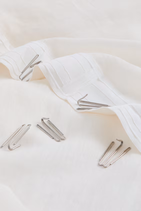 Набор из 2 длинных занавесок из льна