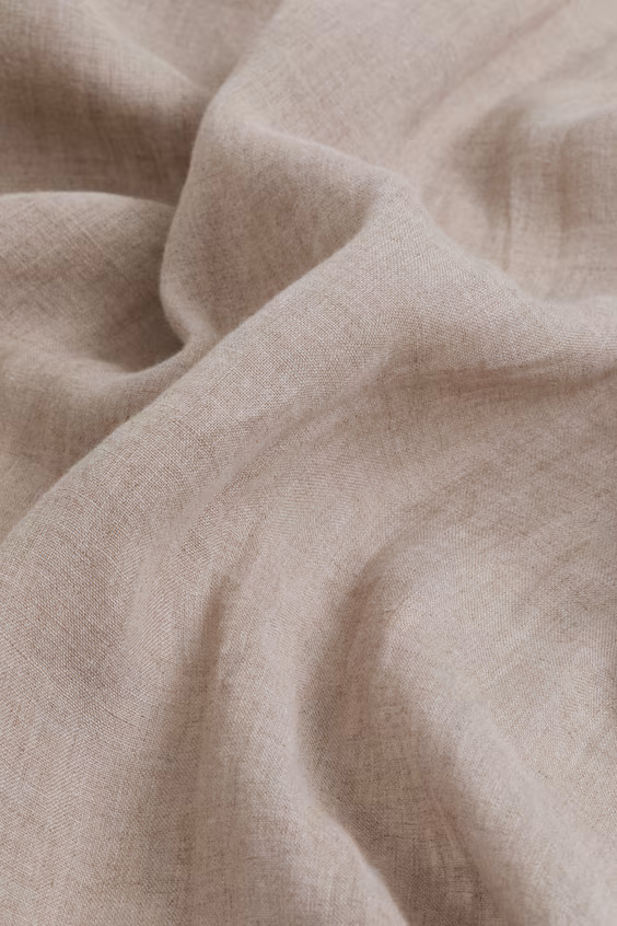 Занавес на одно длинное окно из льна