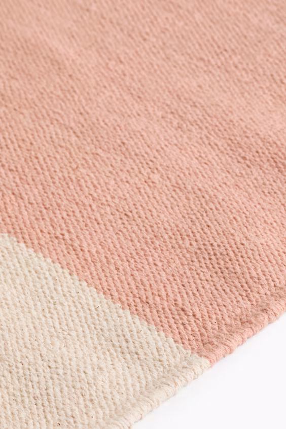 Хлопковый коврик в квадратах