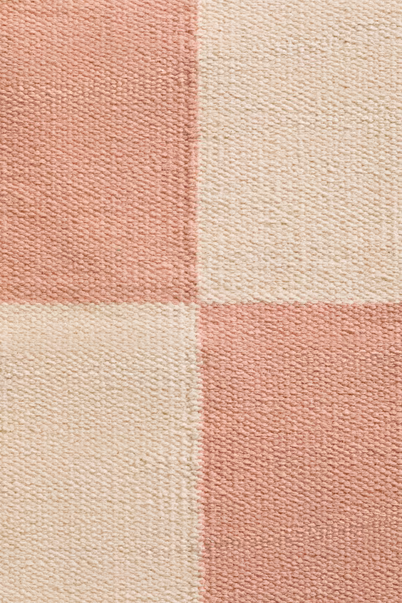 Хлопковый коврик в квадратах