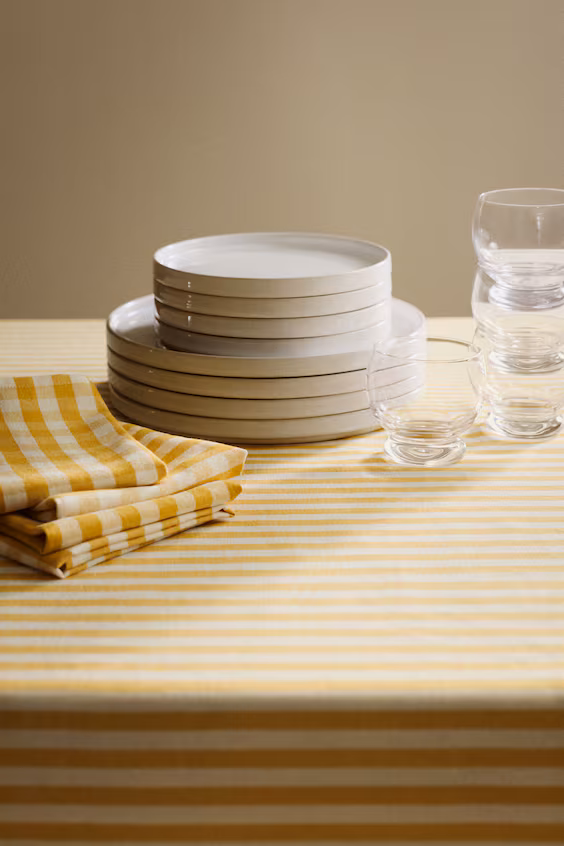 Скатерть из смесового льна