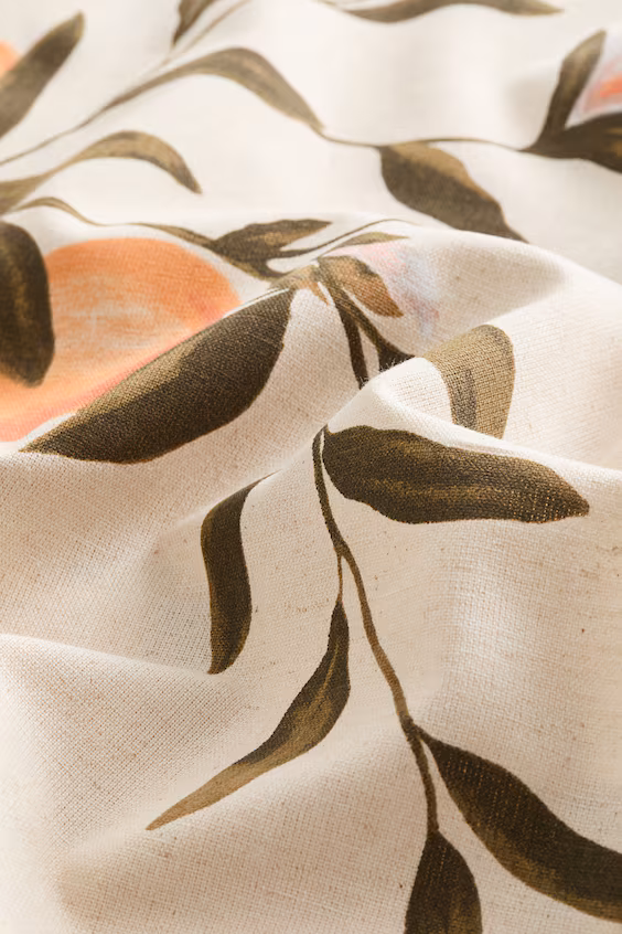 Дорожка из смеси льна с узором