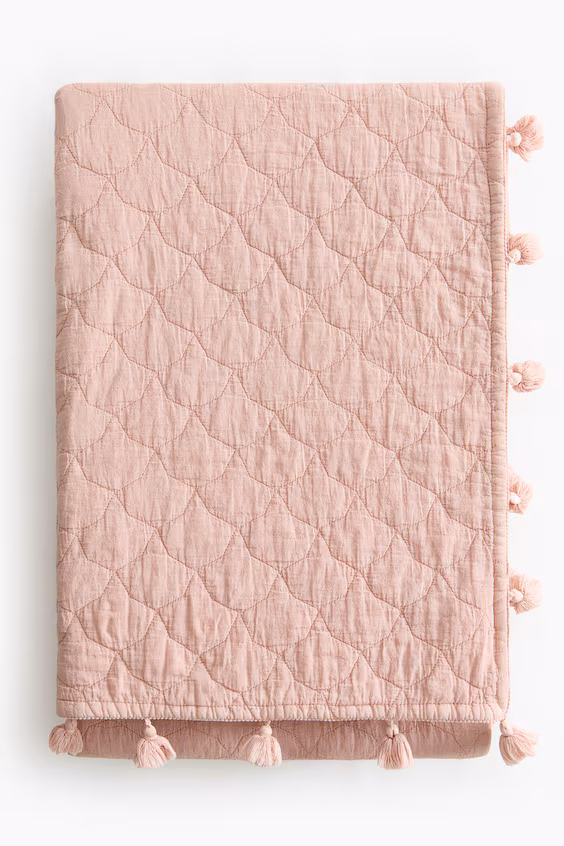 Одеяло-покрывало из хлопка в стеганном исполнении