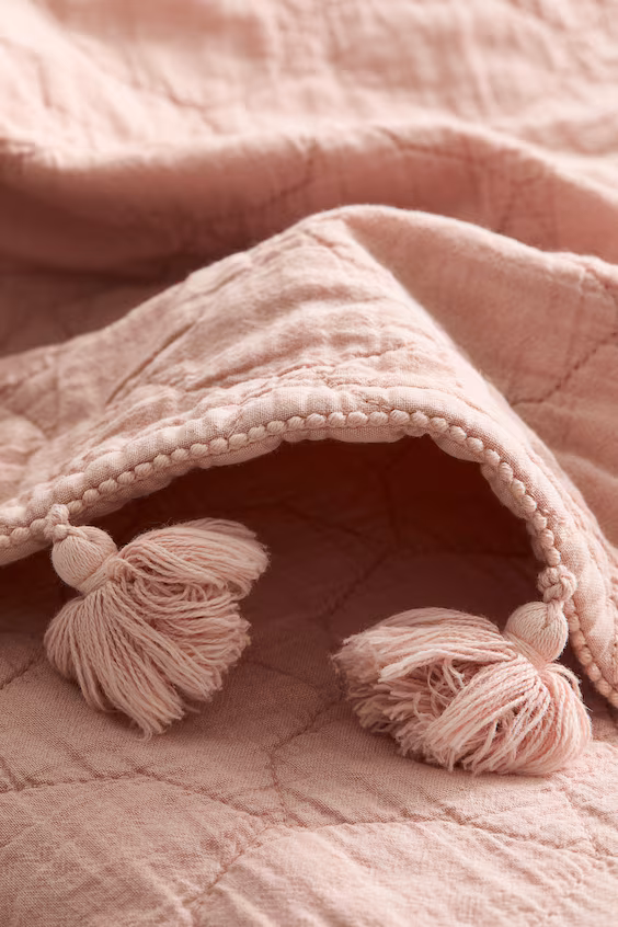 Одеяло-покрывало из хлопка в стеганном исполнении