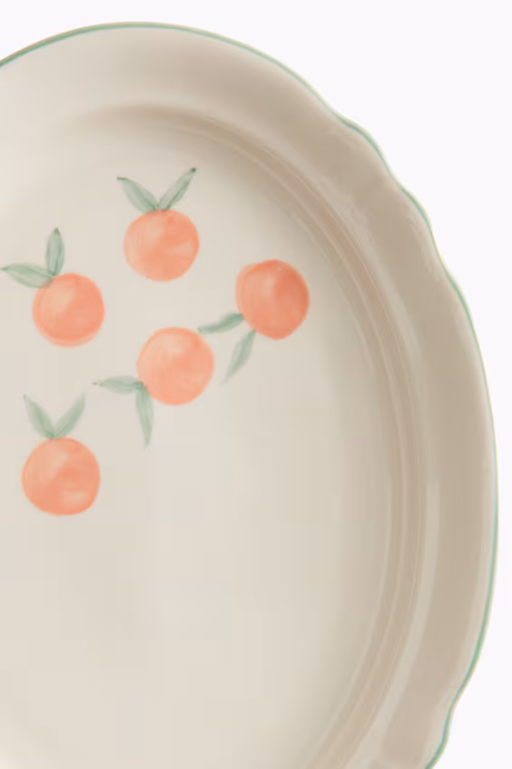 Поднос, роспись вручную, грес