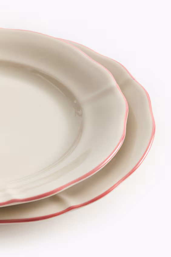 Набор из 2 тарелок для закусок из греса