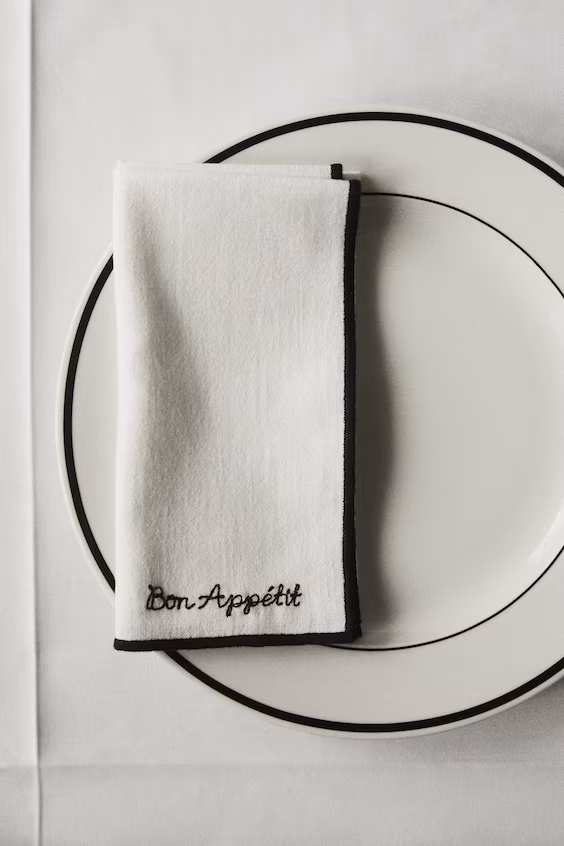 Набор из 2 тарелок для обеда из фарфора