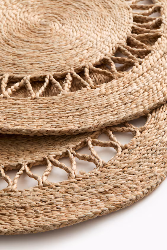 Набор из 2 столовых подстилок из джута