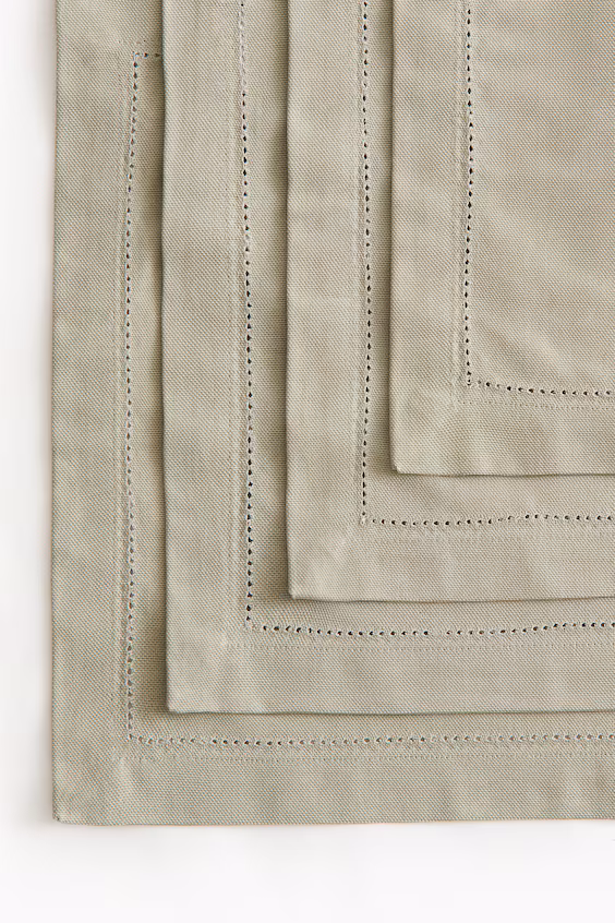 Набор из 4 хлопковых скатертей