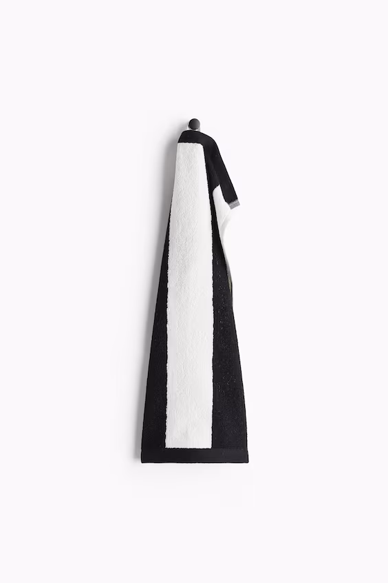 Полотенце для гостей из турецкого хлопка в полоску