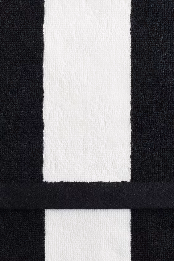 Полотенце для гостей из турецкого хлопка в полоску