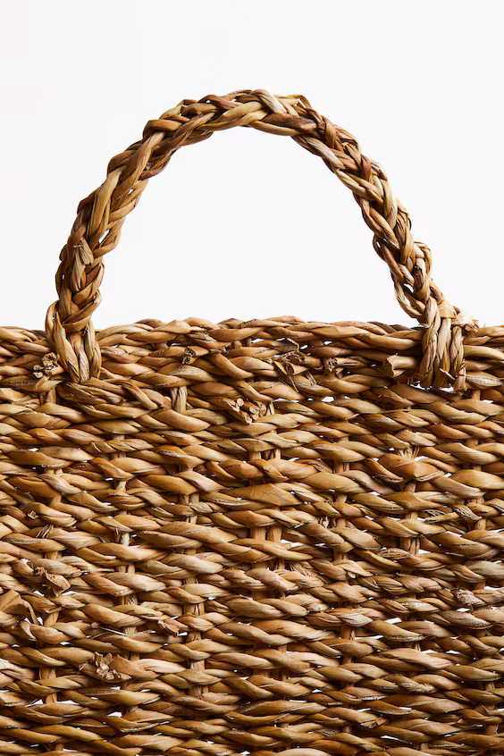 Огромная корзина для хранения из морской травы