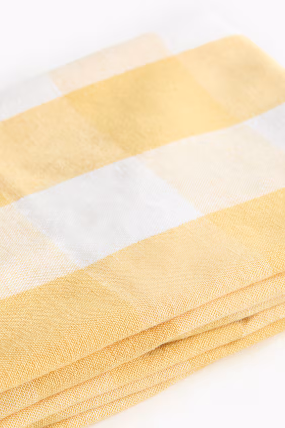 Набор из 2 кухонных салфеток из смеси льна