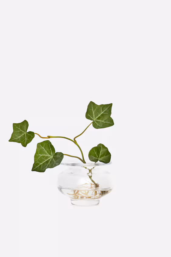 Стеклянный подсвечник