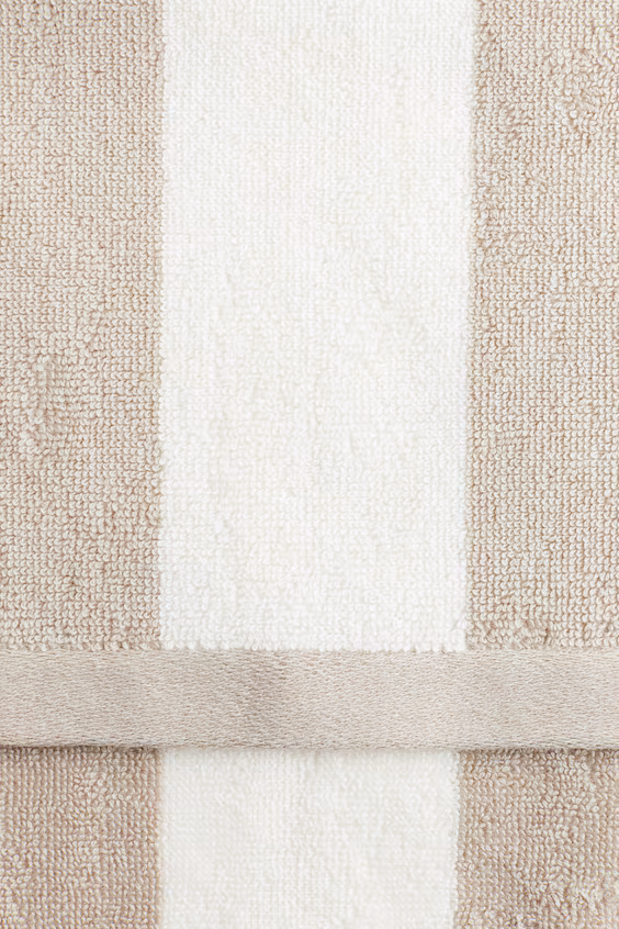 Полотенце для гостей из турецкого хлопка в полоску