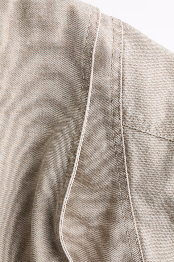 Пуховик из холста