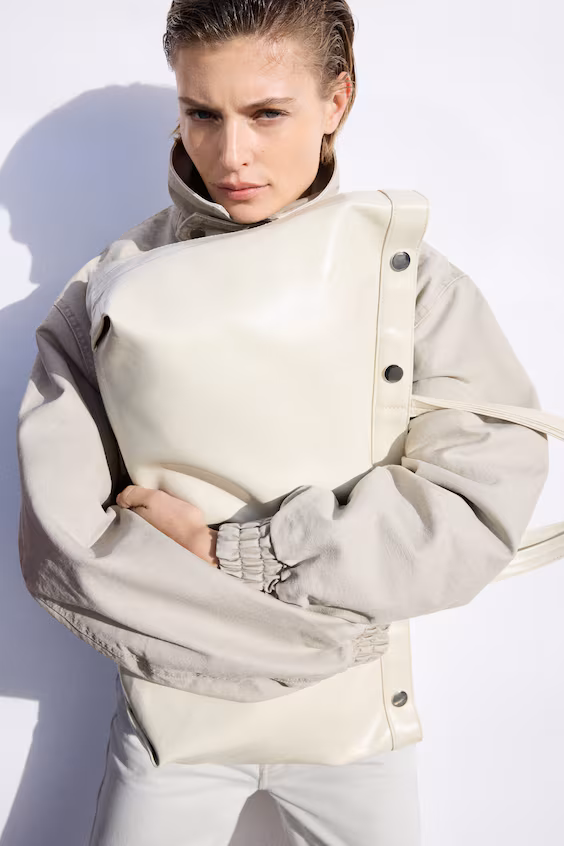 Пуховик из холста