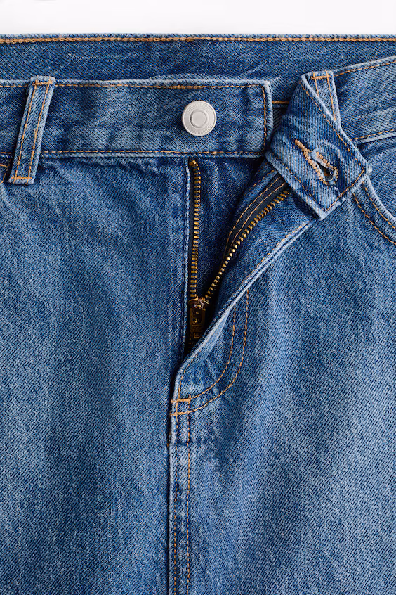 Джинсовая мини-юбка