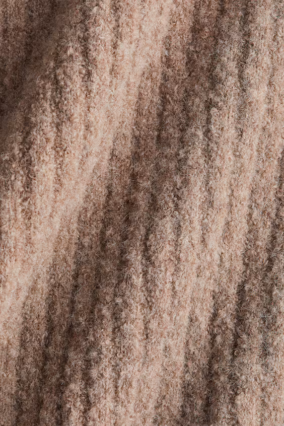 Свитер из вязаного рубчика из смеси шерсти