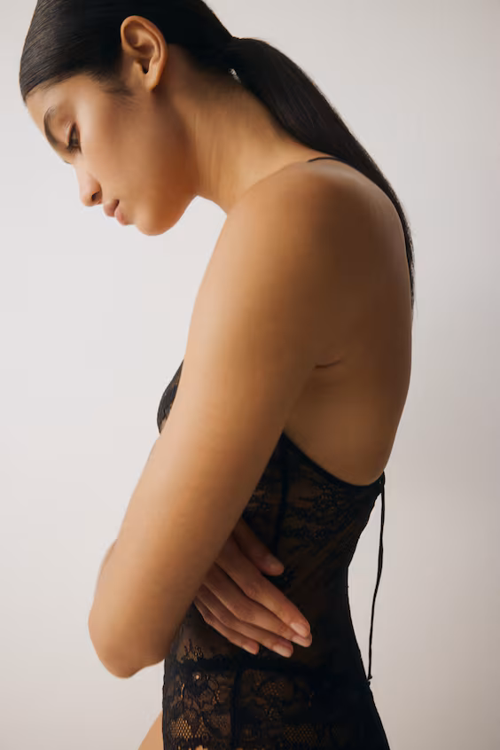 Майка из кружева h&m