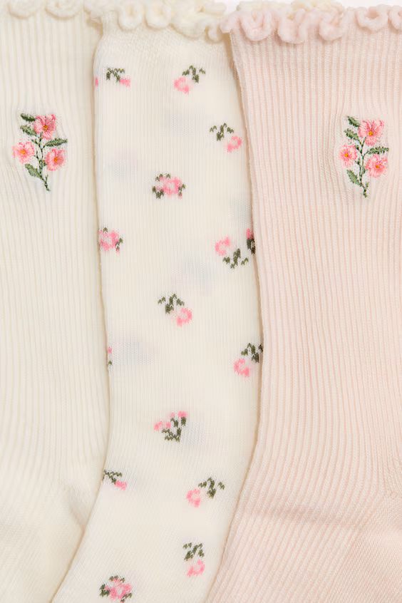 Пакет из 5 пар носков в рубчик