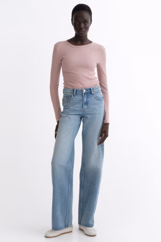 Водолазка в рубчик из смеси хлопка