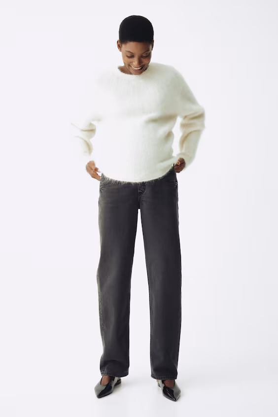 Джинсы прямого кроя mama