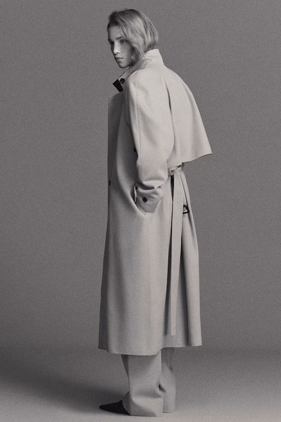 Пальто из шерсти с перекрестной застежкой