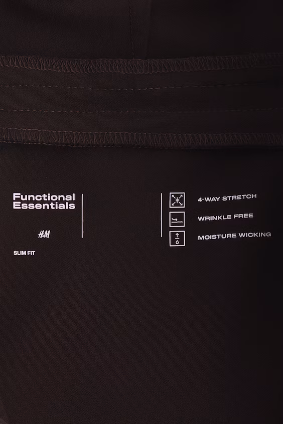 Классические брюки с запрессовкой slim fit, устойчивые к морщинам