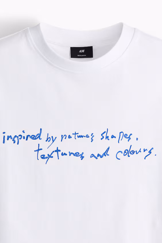 Футболка с принтом regular fit