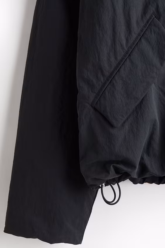 Куртка из нейлона свободного кроя