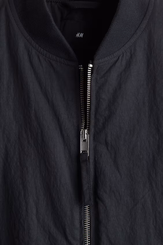 Куртка из нейлона свободного кроя