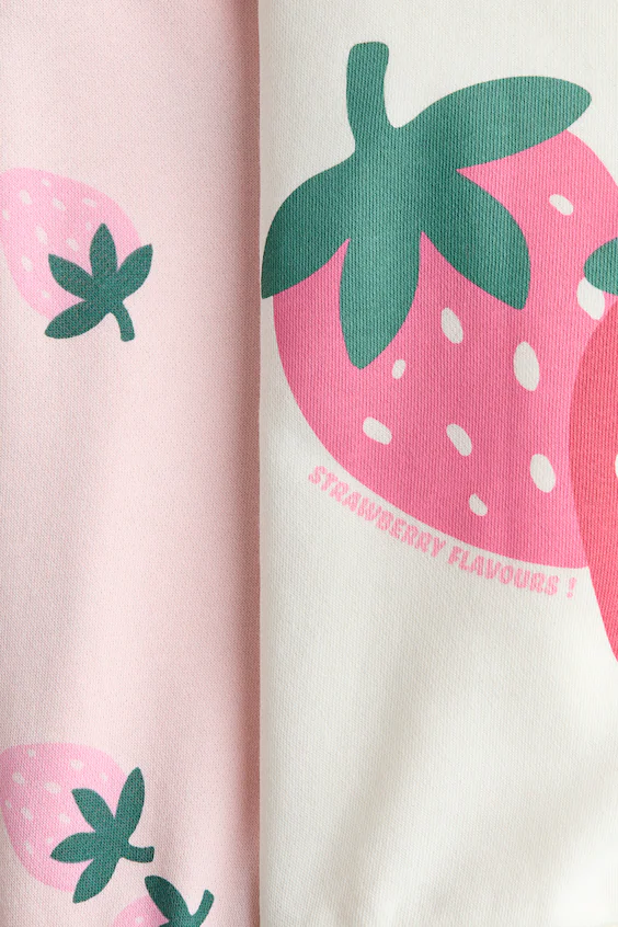 Набор из 2 свитшотов с принтом