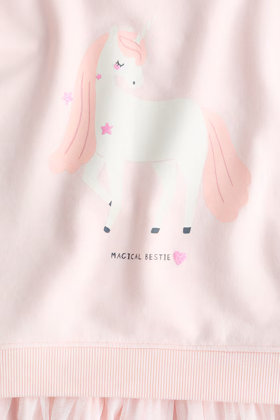 Свитшот-платье с юбкой из тюля