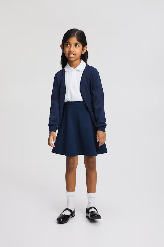 Юбка для школы из джерси
