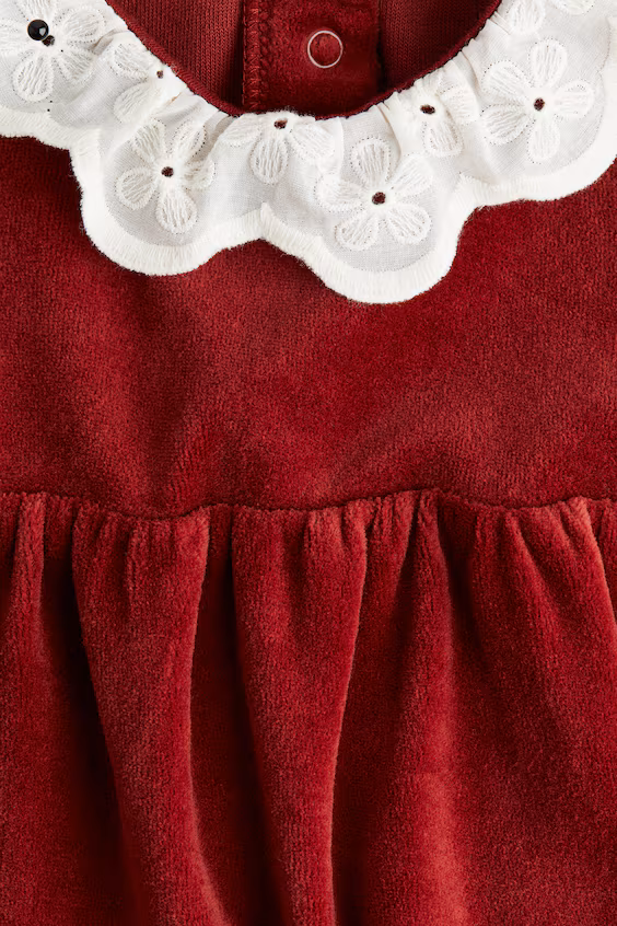 Платье с тельняшкой из вельвета