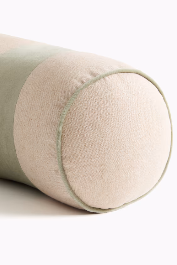 Цилиндрическая подушка из смеси льна