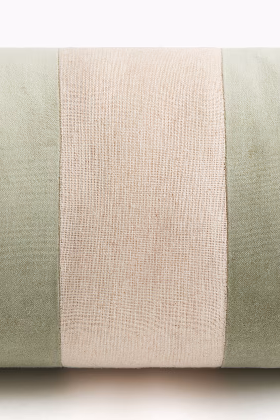 Цилиндрическая подушка из смеси льна