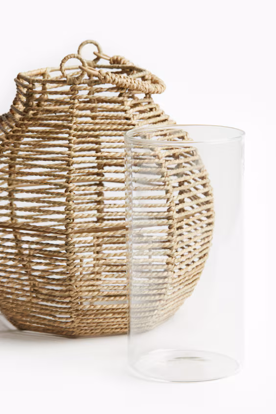 Фонарь для свечи из морских водорослей