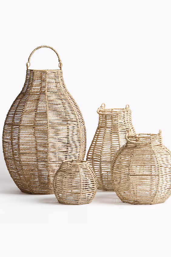 Фонарь для свечи из морских водорослей