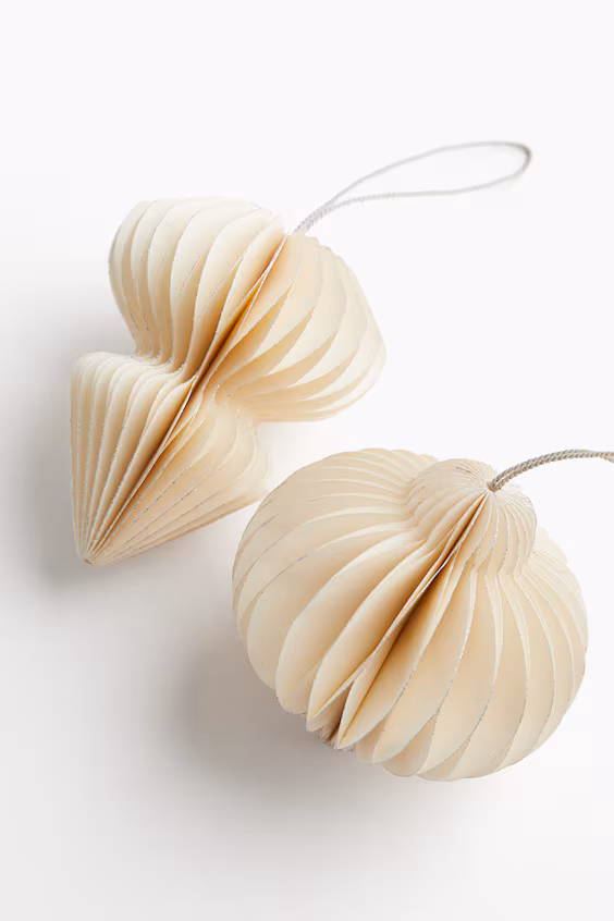 Набор из 2 рождественских бумажных украшений