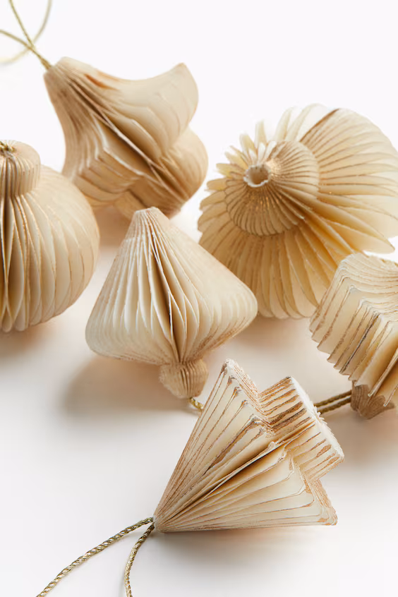 Пакет из 6 бумажных украшений