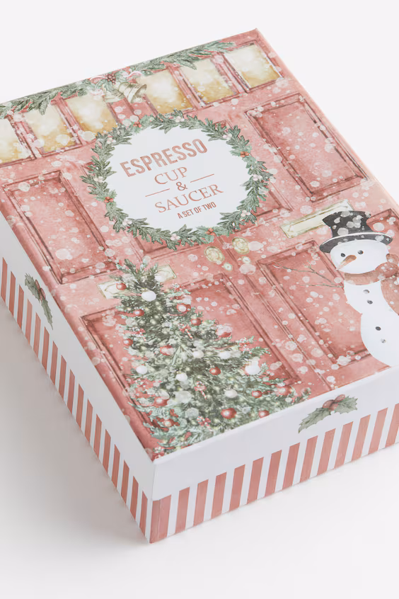 Набор для кофе из 2 чашек и блюдец в подарочной коробке