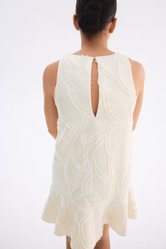 Платье без рукавов из жаккардовой ткани h&m