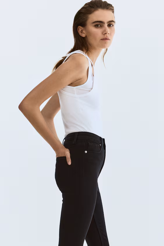 Джинсы skinny с высокой посадкой