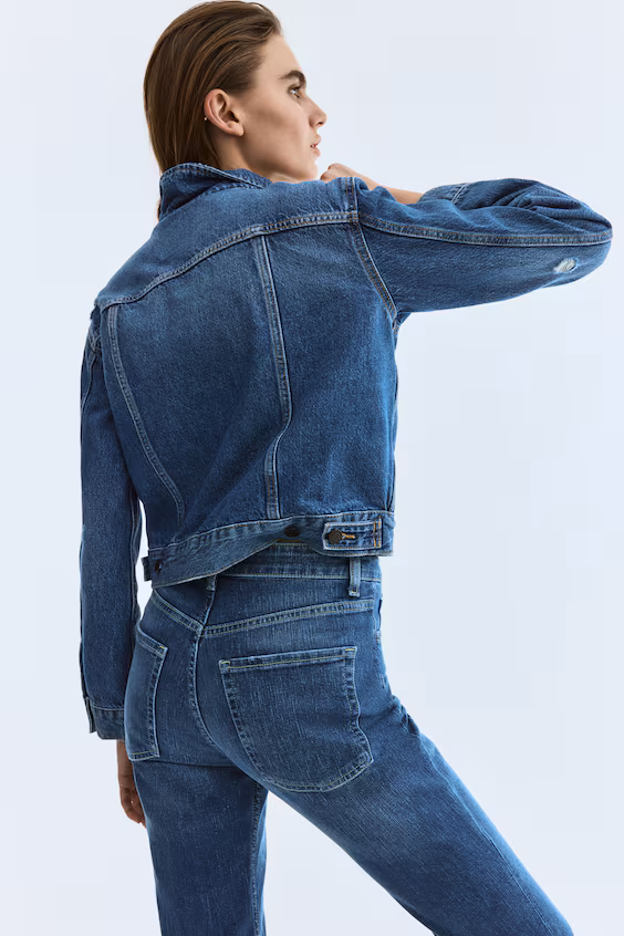 Джинсы bootcut с высокой посадкой