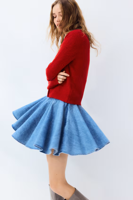 Кардиган из мягкого трикотажа с воротником