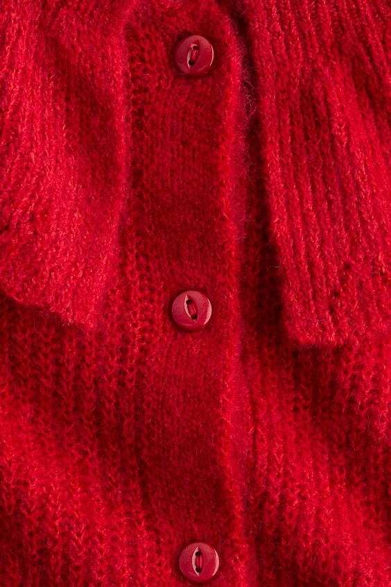 Кардиган из мягкого трикотажа с воротником