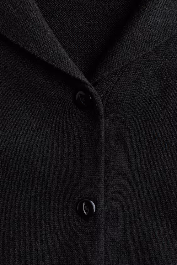 Кардиган из мягкого трикотажа с воротником